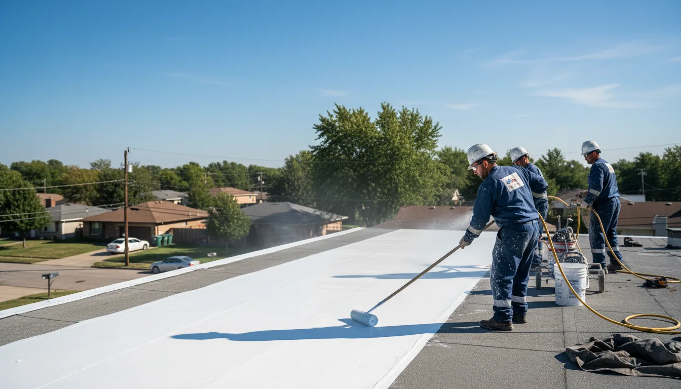Commercial roof coating in Keyes, OK near me